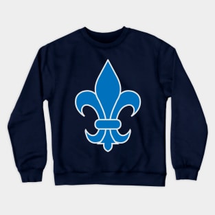 fleur de lis (blue) Crewneck Sweatshirt